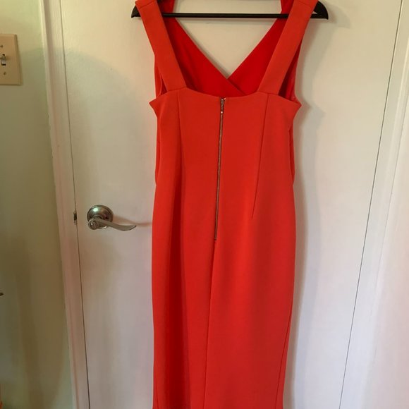 Cutout midi-length sheath wrap dress by Nicholas - Picture 3 of 4